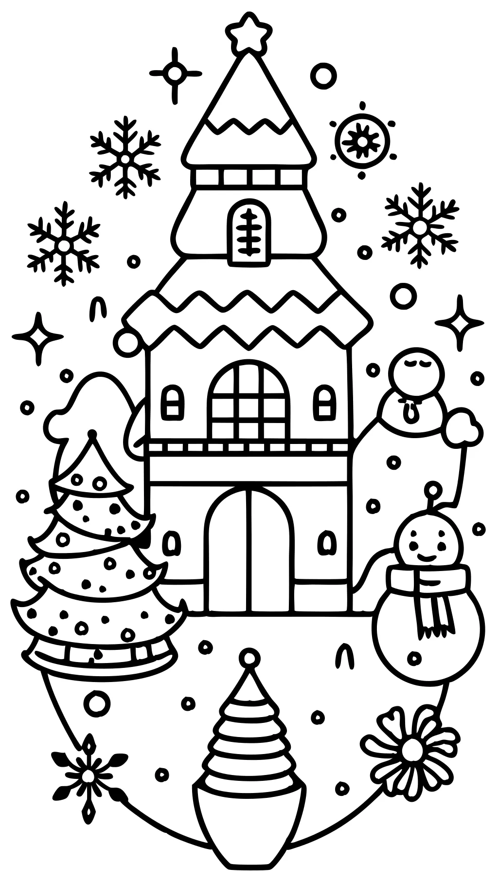 christmas theme coloring pages